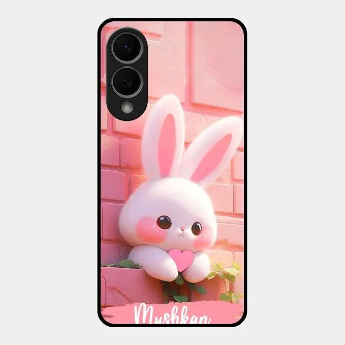 Bunny Glossy Metal Case Cover For Samsung Galaxy S25 Edge 5G