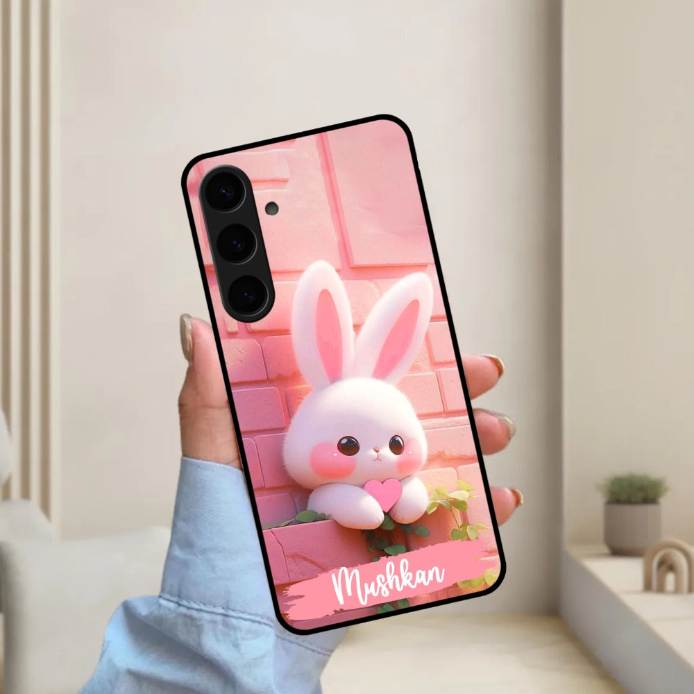 Bunny Glossy Metal Case Cover For Samsung