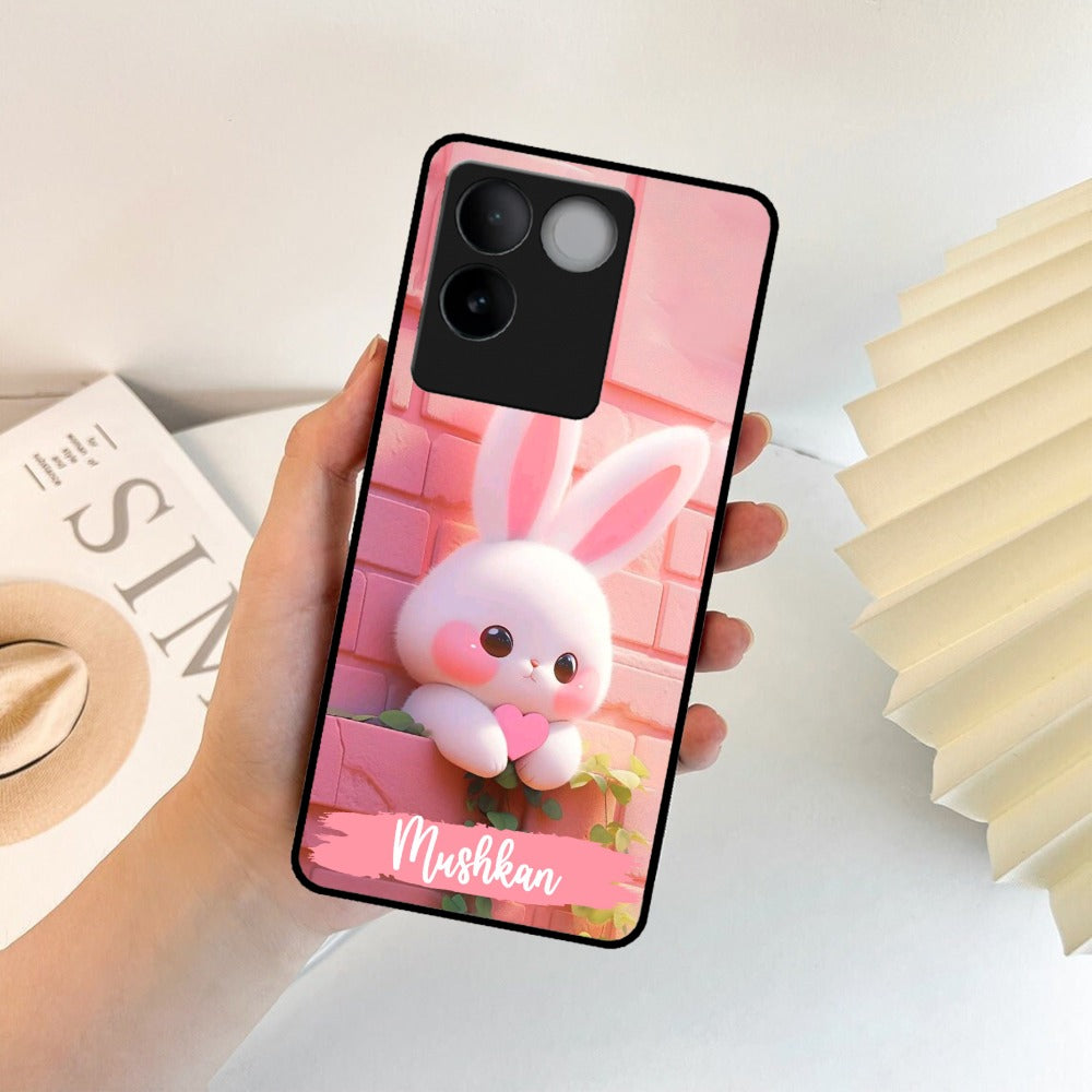 Bunny Glossy Metal Case Cover For Vivo