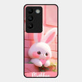 Bunny Glossy Metal Case Cover For Vivo T3 5G