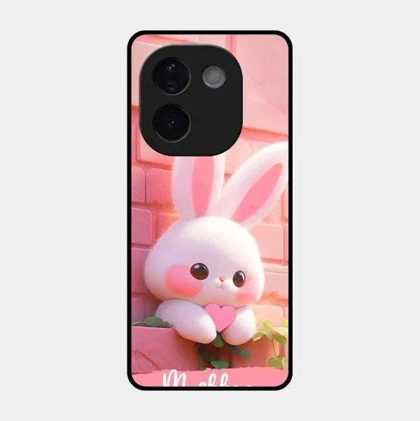 Bunny Glossy Metal Case Cover For Vivo T3 Pro 5G