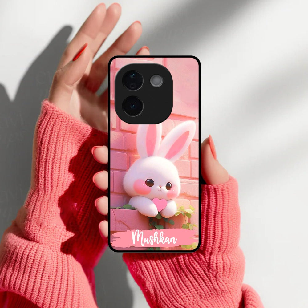 Bunny Glossy Metal Case Cover For Vivo