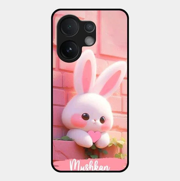 Bunny Glossy Metal Case Cover For Vivo T4 Pro 5G
