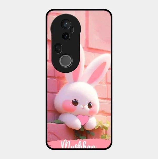 Bunny Glossy Metal Case Cover For Vivo T4 Ultra 5G
