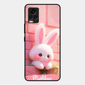 Bunny Glossy Metal Case Cover For Vivo V20 2021
