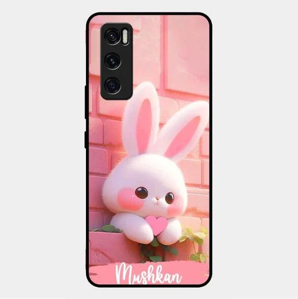 Bunny Glossy Metal Case Cover For Vivo V20 Se