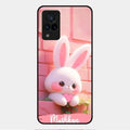 Bunny Glossy Metal Case Cover For Vivo V21 5G