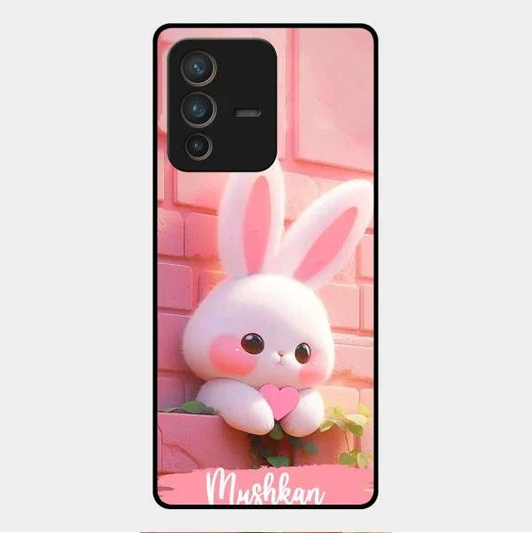 Bunny Glossy Metal Case Cover For Vivo V23 Pro 5G