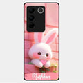Bunny Glossy Metal Case Cover For Vivo V27 5G
