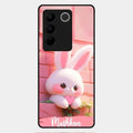 Bunny Glossy Metal Case Cover For Vivo V27 Pro 5G