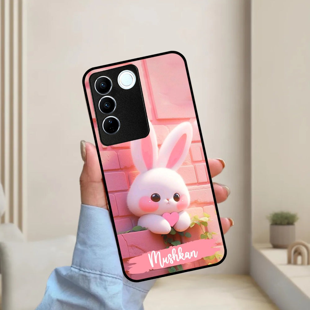 Bunny Glossy Metal Case Cover For Vivo