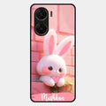 Bunny Glossy Metal Case Cover For Vivo V29E 5G