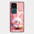 Bunny Glossy Metal Case Cover For Vivo V30 5G