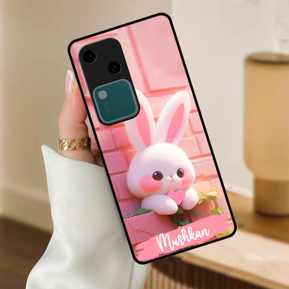 Bunny Glossy Metal Case Cover For Vivo