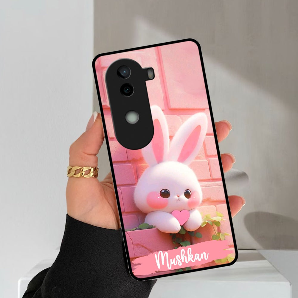 Bunny Glossy Metal Case Cover For Vivo