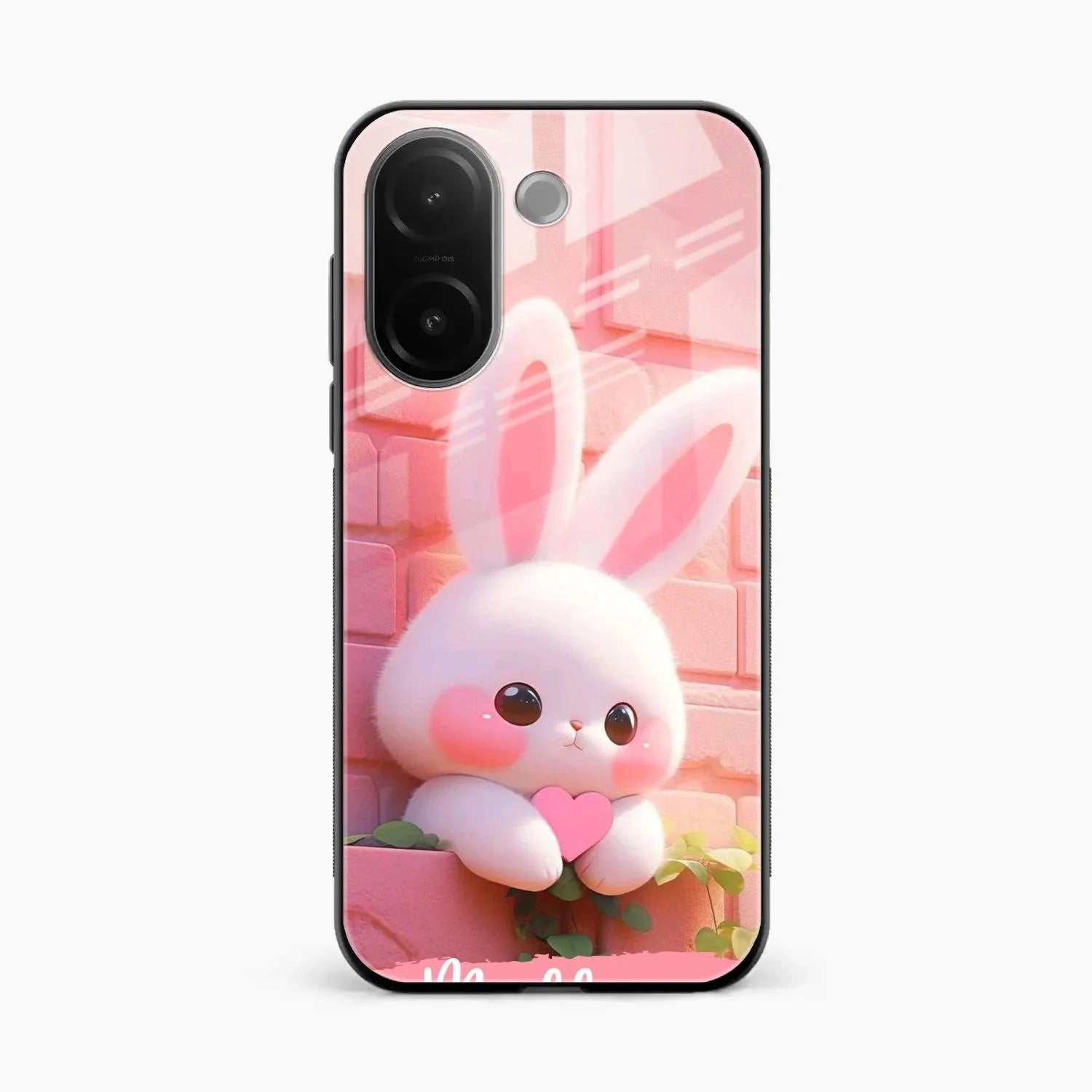 Bunny Glossy Metal Case Cover For Vivo V60e 5G