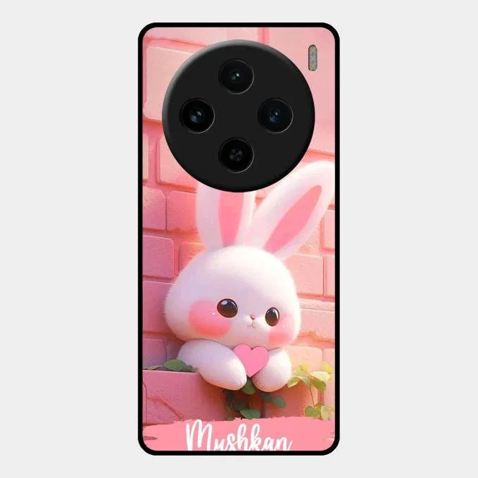 Bunny Glossy Metal Case Cover For Vivo X100 5G