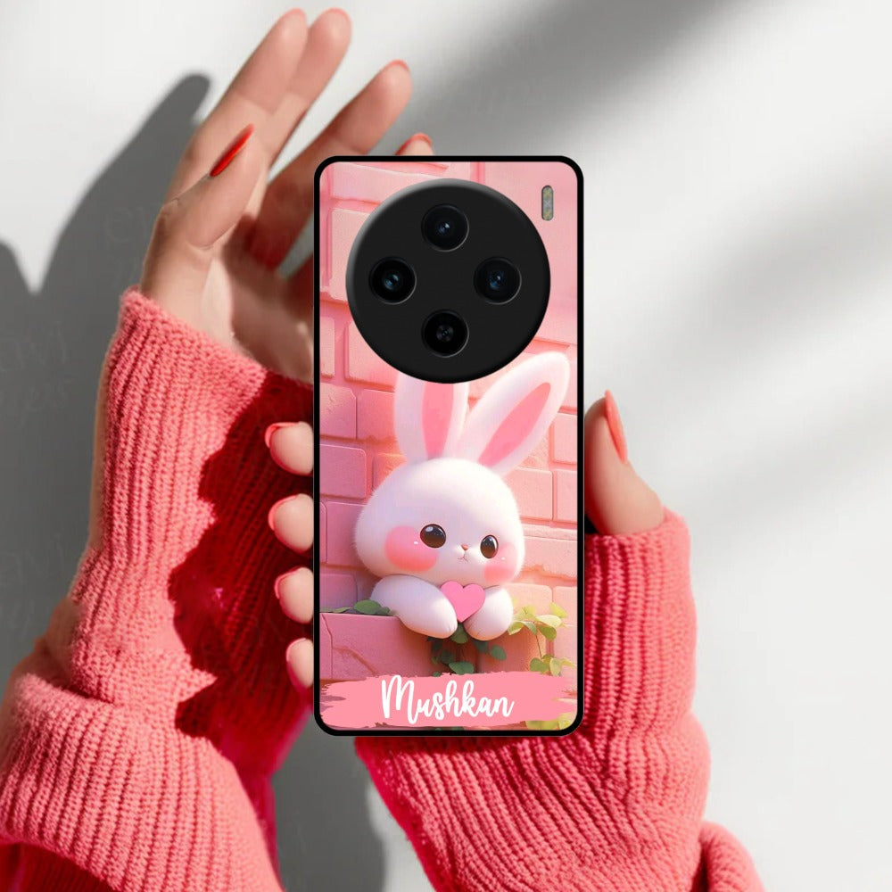 Bunny Glossy Metal Case Cover For Vivo