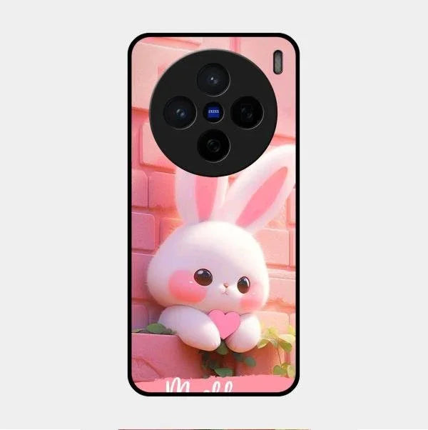 Bunny Glossy Metal Case Cover For Vivo X200 5G