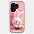 Bunny Glossy Metal Case Cover For Vivo X200 Fe 5G