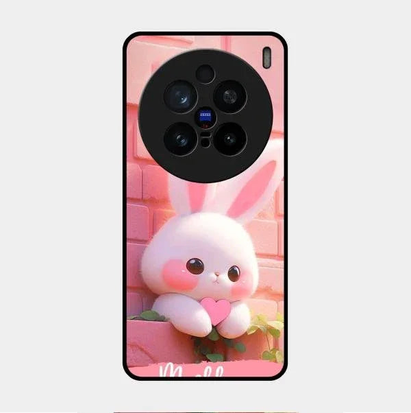 Bunny Glossy Metal Case Cover For Vivo X200 Pro 5G