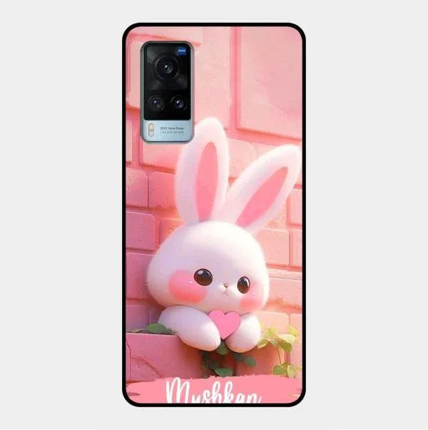 Bunny Glossy Metal Case Cover For Vivo X60 5G