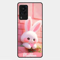 Bunny Glossy Metal Case Cover For Vivo X60 Pro 5G