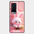 Bunny Glossy Metal Case Cover For Vivo X60 Pro Plus 5G