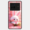 Bunny Glossy Metal Case Cover For Vivo X80 5G