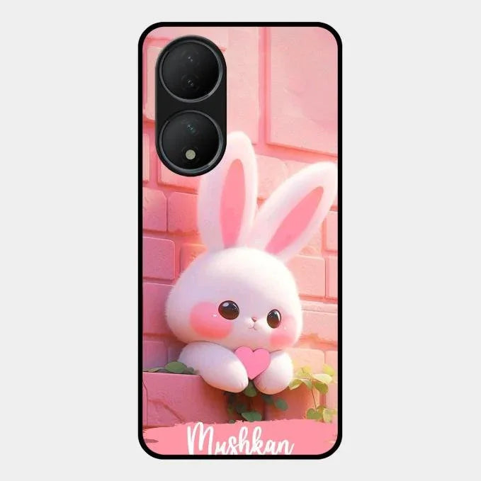 Bunny Glossy Metal Case Cover For Vivo Y100A 5G