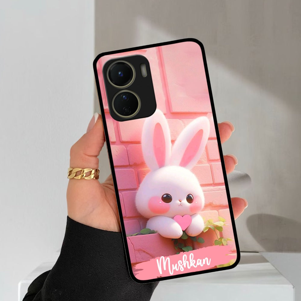 Bunny Glossy Metal Case Cover For Vivo