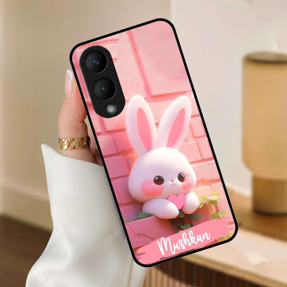 Bunny Glossy Metal Case Cover For Vivo