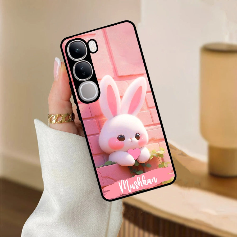 Bunny Glossy Metal Case Cover For Vivo