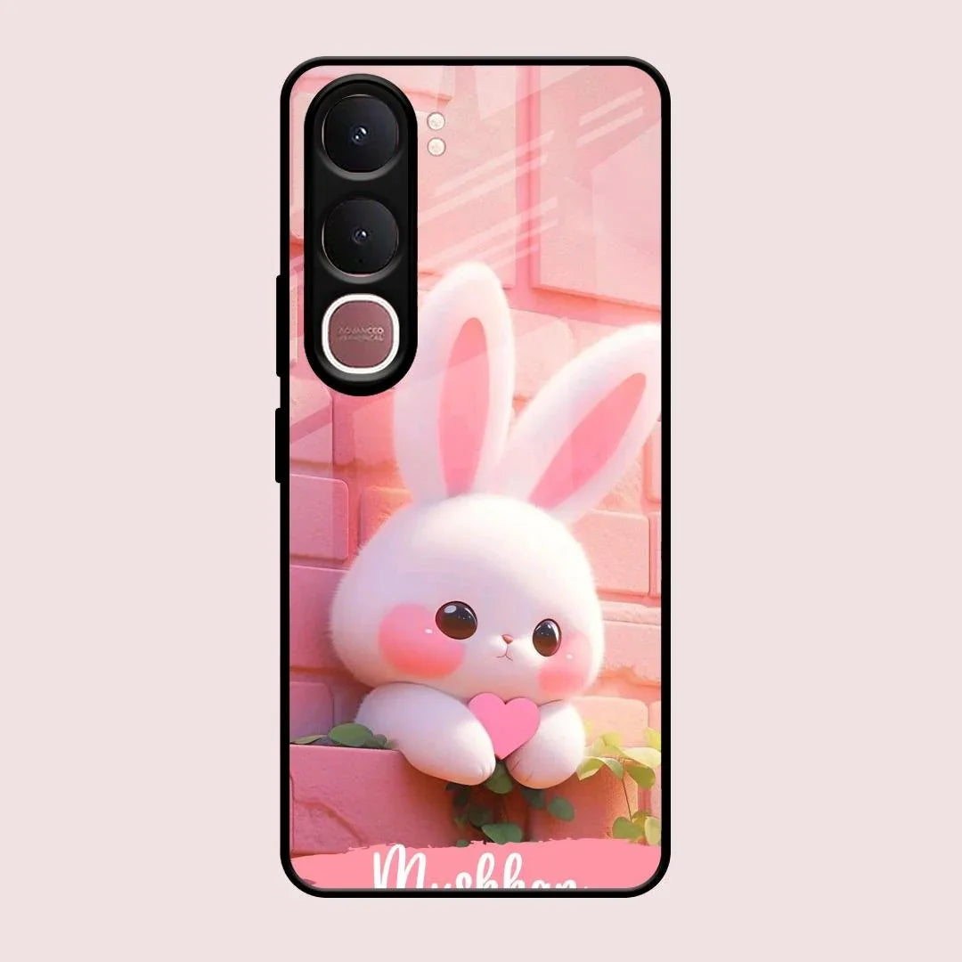 Bunny Glossy Metal Case Cover For Vivo Y31 5G