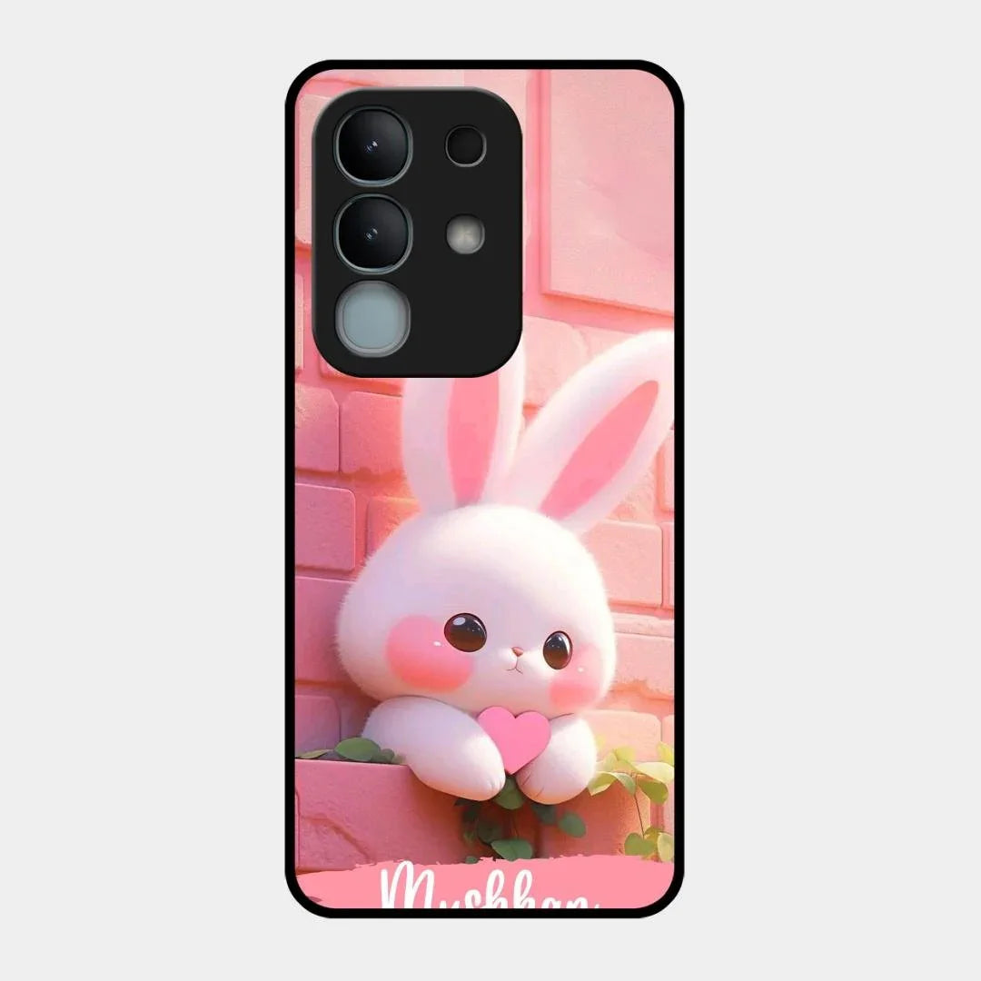 Bunny Glossy Metal Case Cover For Vivo Y31 Pro 5G