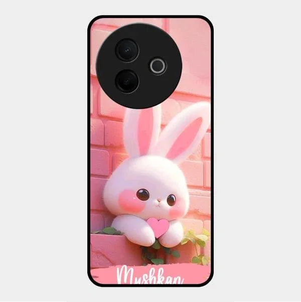 Bunny Glossy Metal Case Cover For Vivo Y39 5G