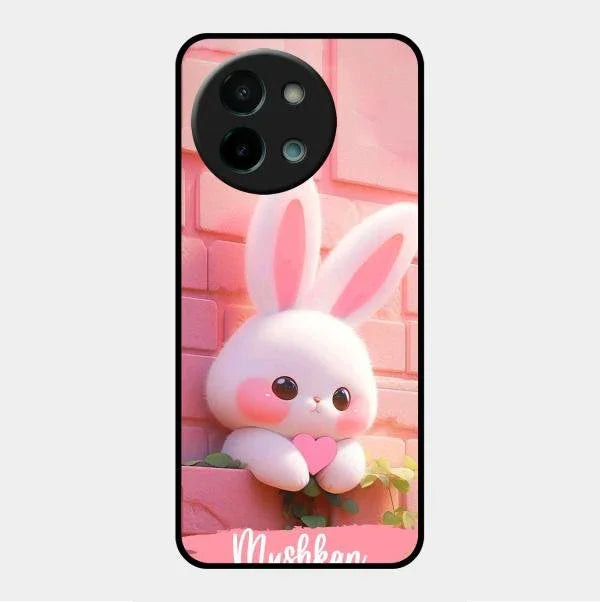 Bunny Glossy Metal Case Cover For Vivo Y58 5G