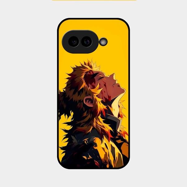 Burning Heart Glass Case Cover For Google Pixel 9A 5G