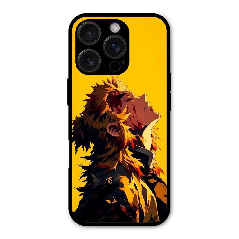 Burning Heart Glass Case Cover For iPhone 16 Pro