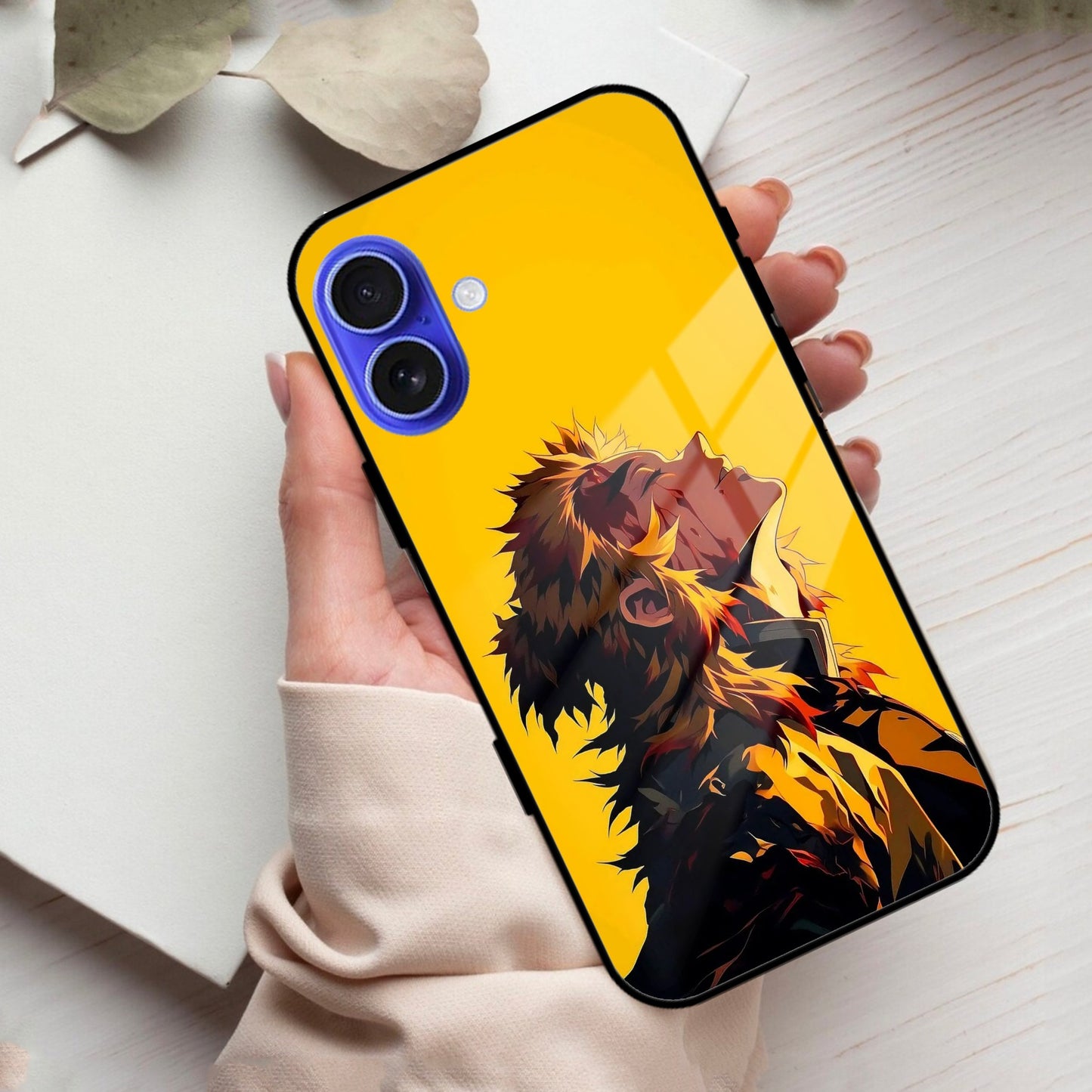 Burning Heart Glass Case Cover For iPhone