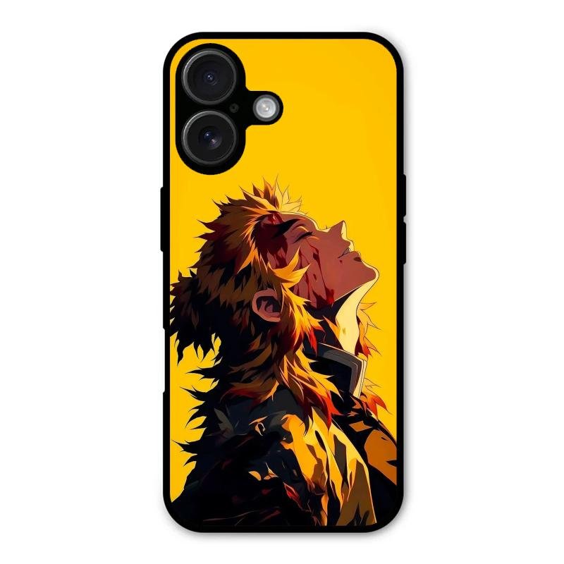 Burning Heart Glass Case Cover For iPhone 16
