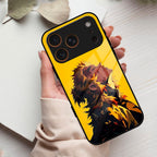 Burning Heart Glass Case Cover For iPhone 17 Pro Max