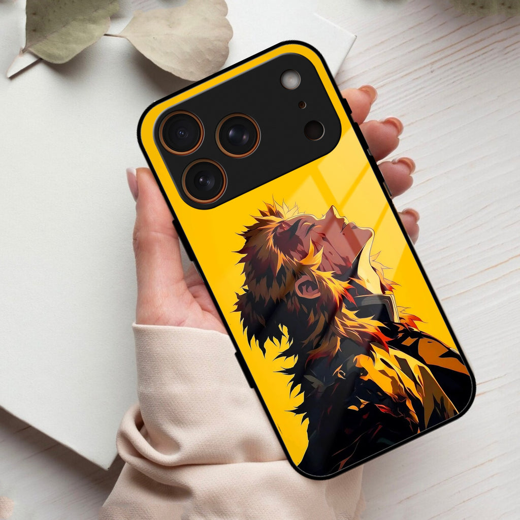 Burning Heart Glass Case Cover For iPhone 17 Pro