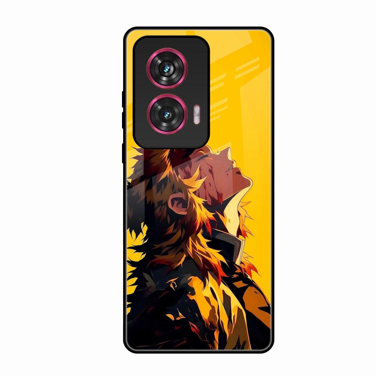 Burning Heart Glass Case Cover For Motorola Edge 50 Fusion 5G