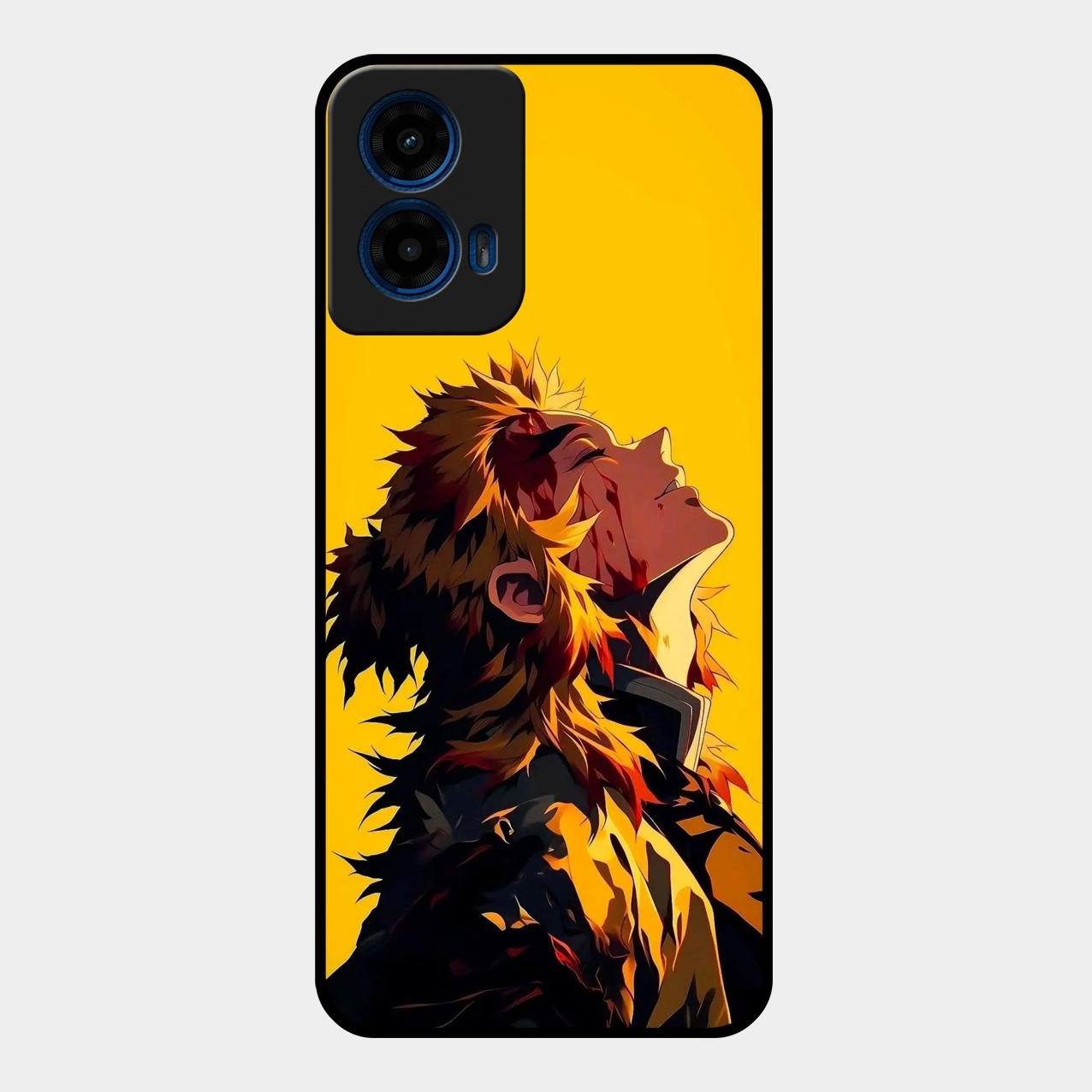 Burning Heart Glass Case Cover For Motorola G45 5G