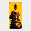 Burning Heart Glass Case Cover For Oneplus 7