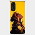 Burning Heart Glass Case Cover For Oppo A78 5G
