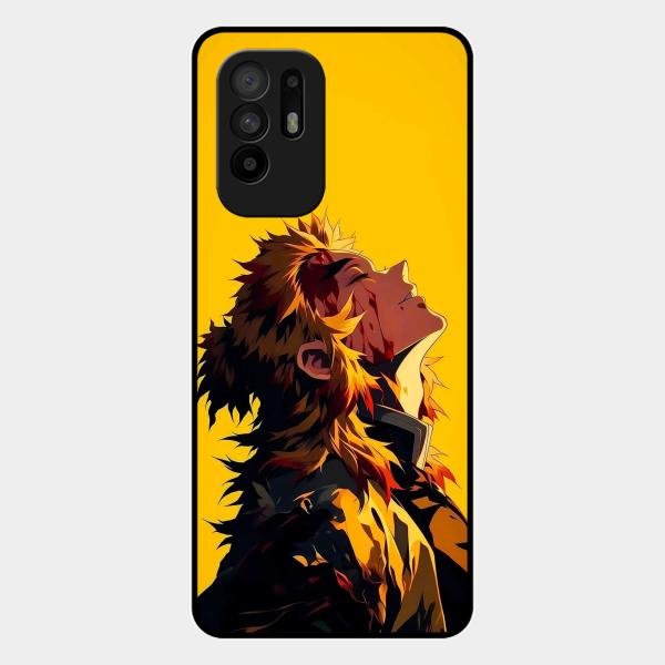 Burning Heart Glass Case Cover For Oppo F19 Pro Plus 5G