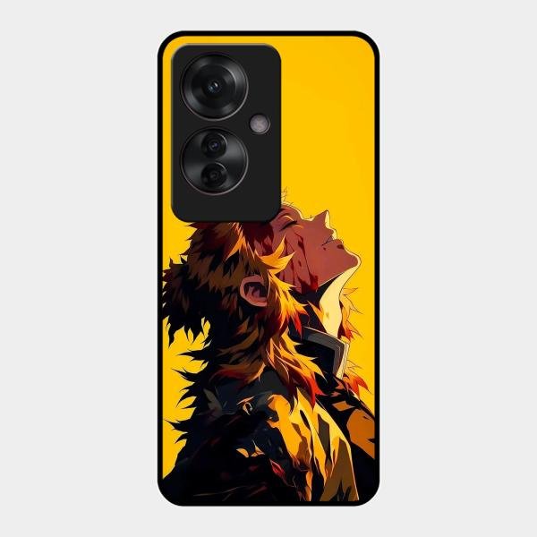 Burning Heart Glass Case Cover For Oppo F25 Pro 5G