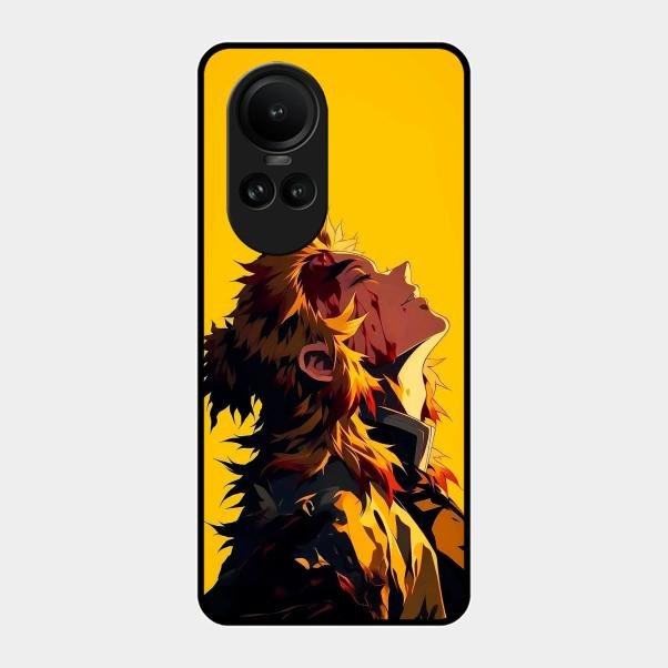 Burning Heart Glass Case Cover For Oppo Reno 10 5G